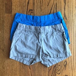 J. Crew Chino set of two shorts size 2